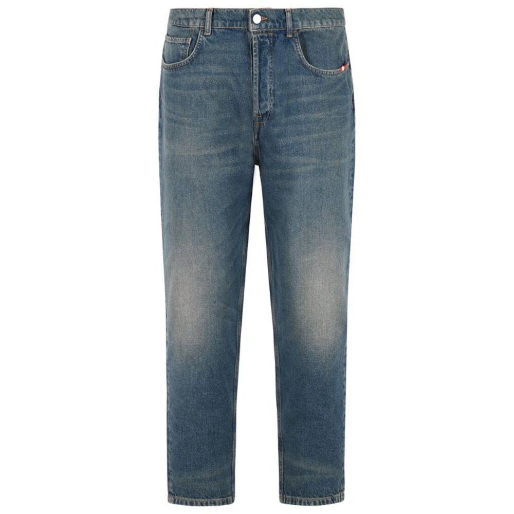 Amish 'Jeremiah' Blue Cotton Jeans Men